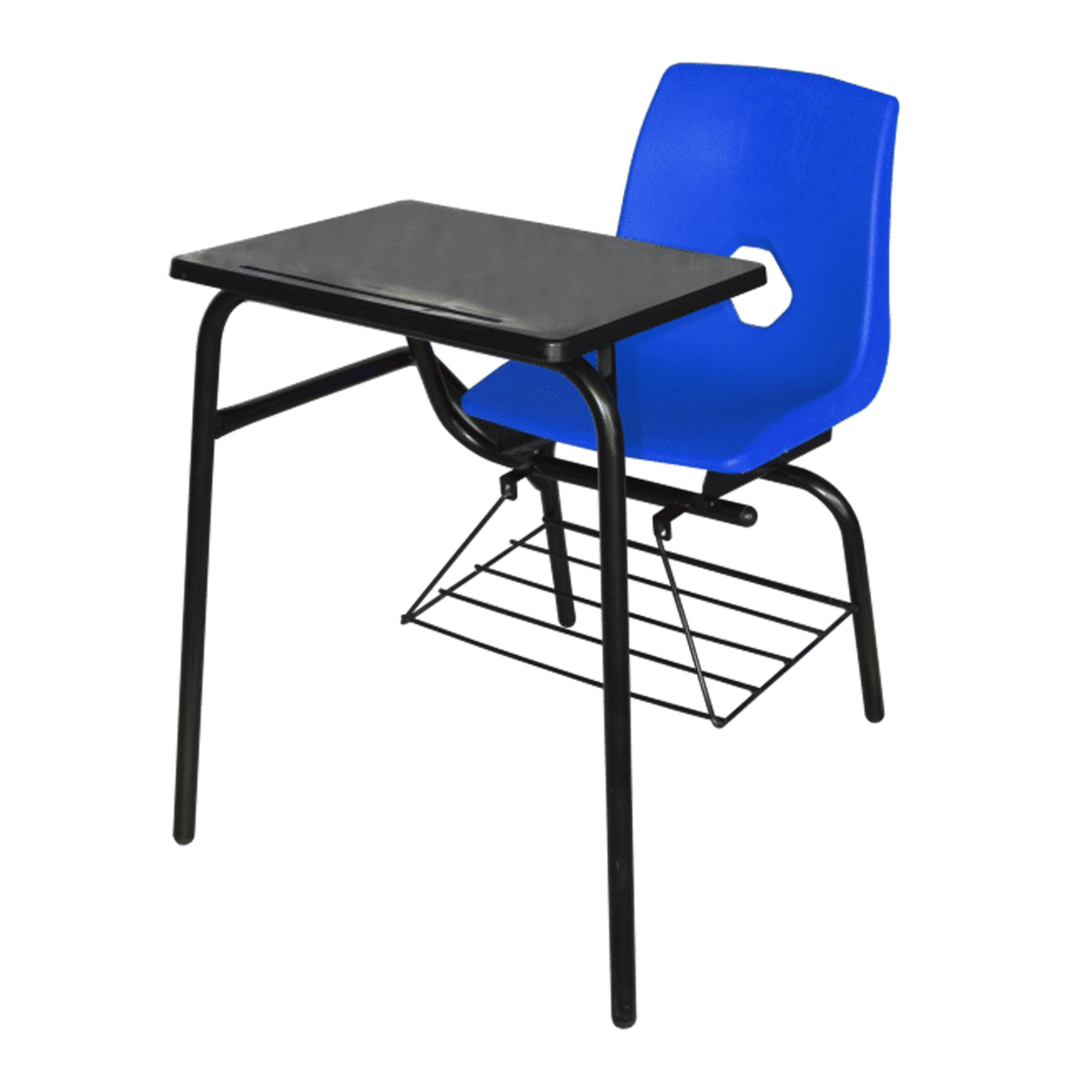 mesa banco concha azul